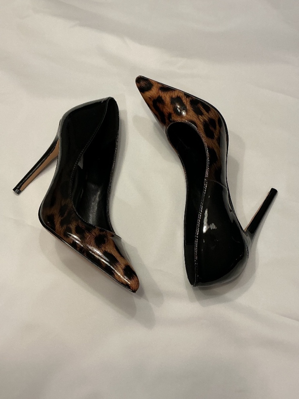 STEVE MADDEN LEOPARD STILETTOS (size: 7.5)